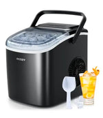 Load image into Gallery viewer, Portable Countertop Ice Maker - 9 Ice Cubes in 6 Minutes, 12kg Daily Output, Self-Cleaning with Ice Bags, Scoop, and Basket for Kitchen, Office, Bar, Party