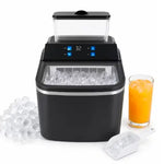 Load image into Gallery viewer, Portable Electric Ice Maker Machine 1.5L Extendable Water Tank, 12kg/24H Countertop Ice Maker, Makes Ice Cubes in 6 Minutes, Self-Cleaning, Lid, Removable Ice Basket & Scoop