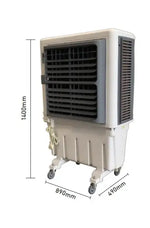 Load image into Gallery viewer, Portable Industrial Evaporative Air Cooler, indoor and outdoor areas, with strong wheels & brakes
