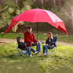Load image into Gallery viewer, COOLBABY Portable Sunshade Beach Tent Umbrella,SPF 50+ Sun and Rain Canopy Umbrella for Sports Events,With Window Umbrella,Blue