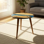 Load image into Gallery viewer, Pre Order 10 Days Luxury Handcrafted Epoxy Resin Solid Wood Coffee Table with Unique Ocean Theme Design
