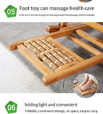 Load image into Gallery viewer, Premium Bamboo Rocking Chair – Folding Zero Gravity Sun Lounger for Indoor & Outdoor Relaxation