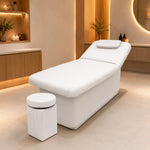 Load image into Gallery viewer, Premium Gray Massage Bed with Chair for Spa & Salon | Adjustable Comfortable Therapy Bed Set