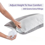 Load image into Gallery viewer, Premium Hotel-Quality Bed Pillows (Pack of 2) β Fluffy, Medium Firm, with 200 GSM Hollow Fiber Fill for Superior Comfort & Support-GCC Home Center
