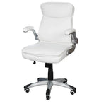 Load image into Gallery viewer, PU Leather Low Back Office Chair With Height Adjustable And Arm Rest-GCC Home Center