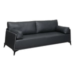 Load image into Gallery viewer, PU Leather Office Sofa Set With Metal Legs - Grey-GCC Home Center