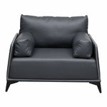 Load image into Gallery viewer, PU Leather Office Sofa Set With Metal Legs - Grey-GCC Home Center