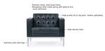 Load image into Gallery viewer, PU Leather Sofa Seat – Classic Design with Solid Wood Frame