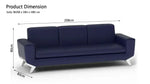 Load image into Gallery viewer, PU Leatherette Seater Sofa Modern Sofa Ideal for Home and Office-GCC Home Center