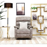 Load image into Gallery viewer, Recliner Sofa β Single Seater Fabric Recliner with Metal & Wood Frame | Soft Cushion Seating