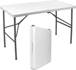 Load image into Gallery viewer, Rectangular Folding Table - 120x60x74cm HDPE 3.5cm Thick,120cm White