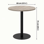 Load image into Gallery viewer, Round Dining Table Space-Saving Design with Metal Base for Living Room, Restaurant, Café