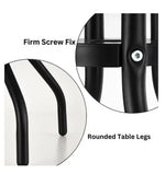 Load image into Gallery viewer, Round Dining Table with Tempered Water Ripple Glass Top – Rust-Resistant Metal Outdoor Table
