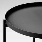 Load image into Gallery viewer, Round Folding Tray Table with Electrostatic Plated Metal Stand-GCC Home Center
