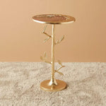 Load image into Gallery viewer, Round Metal Top Accent Table with Pedestal Base β 32x32x55 cm