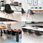 Load image into Gallery viewer, Set of 2 Black Shell Dining Chair, Mid-Century Modern Eames DSW-GCC Home Center