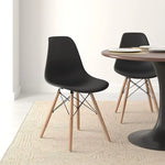 Load image into Gallery viewer, Set of 2 Black Shell Dining Chair, Mid-Century Modern Eames DSW-GCC Home Center