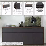 Load image into Gallery viewer, Sideboard with 4 Doors and 4 Drawers