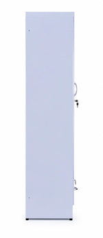 Load image into Gallery viewer, Arabian Mall Single Door Wooden Wardrobe with Shelf and Lockable Drawer