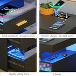 Load image into Gallery viewer, Smart LED Nightstand with Charging Station (45 x 40 x 60 cm)