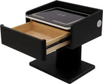 Load image into Gallery viewer, Smart Nightstand Bedside Table in One Drawer with LED Light, Wireless Charging, USB Ports-GCC Home Center