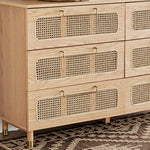 Load image into Gallery viewer, Solid Wood 6-Drawer Dresser With Mirror, Luxury Dressing Table For Organized Storage-GCC Home Center