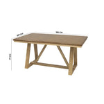 Load image into Gallery viewer, Solid Wood 6-Seater Dining Set ā Oak & Peanut
