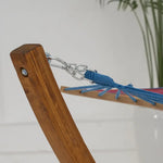 Load image into Gallery viewer, Solid Wood Hanging Hammock For Outdoor Lounging