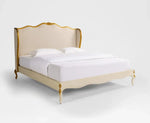 Load image into Gallery viewer, Solid Wood King Bed ā 180 x 200 cm ( Beige )