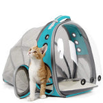 Load image into Gallery viewer, halinfer SOURCER Expandable Bubble Cat Carrier Backpack, Space Capsule Pet Carrier for Small Dog, Transparent Pet Hiking Traveling Backpack X-Large Grey