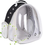 Load image into Gallery viewer, halinfer SOURCER Expandable Bubble Cat Carrier Backpack, Space Capsule Pet Carrier for Small Dog, Transparent Pet Hiking Traveling Backpack X-Large Grey