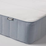 Load image into Gallery viewer, Ikea VESTMARKA sprung mattress, 90x200 cm, extra firm/light blue