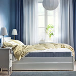 Load image into Gallery viewer, Ikea VESTMARKA sprung mattress, 90x200 cm, extra firm/light blue