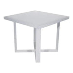 Load image into Gallery viewer, White square meeting table with durable matt finish and sleek minimalist metal legs scratch and water proof