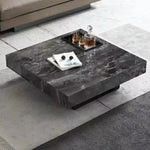 Load image into Gallery viewer, Jilphar Furniture Square Shape Creative Coffee Table Luxury Modern Marble Slate Square Corner Table Side Table For Living Room JP4057-GCC Home Center