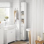 Load image into Gallery viewer, (Dubai Stock) SoBuy مجلس الوزراء Storage Cabinet Drawer Cabinet bathroom storage Bathroom Tall Cabinet 20x20x180cm (white) BZR34-W
