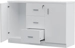 Load image into Gallery viewer, Mahmayi Storage Cabinet for Home Office (White Credenza)