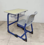 Load image into Gallery viewer, Student Study Chair with Metal Legs and Writing Tablet