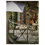 Load image into Gallery viewer, Table + 2 Chairs, Outdoor, Black/Light Brown Stained
