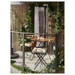 Load image into Gallery viewer, Table + 2 Chairs, Outdoor, Black/Light Brown Stained