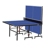 Load image into Gallery viewer, Arabian Mall Foldable Indoor Table Tennis Table with 8 Movable Wheels (12mm MDF Blue Top)