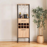 Load image into Gallery viewer, Tall Modern Bar Cabinet With 1 Drawer And 8 Shelves