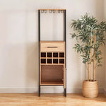 Load image into Gallery viewer, Tall Modern Bar Cabinet With 1 Drawer And 8 Shelves