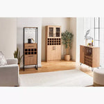 Load image into Gallery viewer, Tall Modern Bar Cabinet With 1 Drawer And 8 Shelves