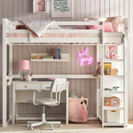 Load image into Gallery viewer, Taylor Twin Loft Bed with Shelves - 90x200 cm-GCC Home Center
