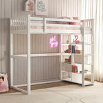 Load image into Gallery viewer, Taylor Twin Loft Bed with Shelves - 90x200 cm-GCC Home Center