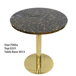Load image into Gallery viewer, Tempered Glass Dining Table with SS Gold Base