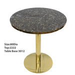 Load image into Gallery viewer, Tempered Glass Dining Table with SS Gold Base