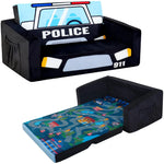 Load image into Gallery viewer, Tender Playful OEM Black Car Shaped Folding Kids Sofa Bed Small Foam Couch for Nursery