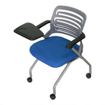 Load image into Gallery viewer, Training Chair with Writing Pad And Metal Legs, Curved Back Chair-GCC Home Center